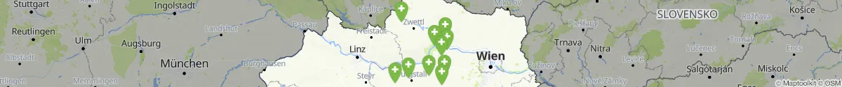 Kartenansicht für Apotheken-Notdienste in der Nähe von Martinsberg (Zwettl, Niederösterreich)